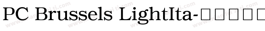 PC Brussels LightIta字体转换